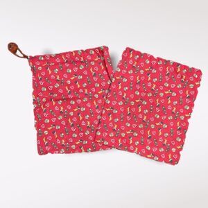 𝅺vintage | Christmas Drawstring Bags